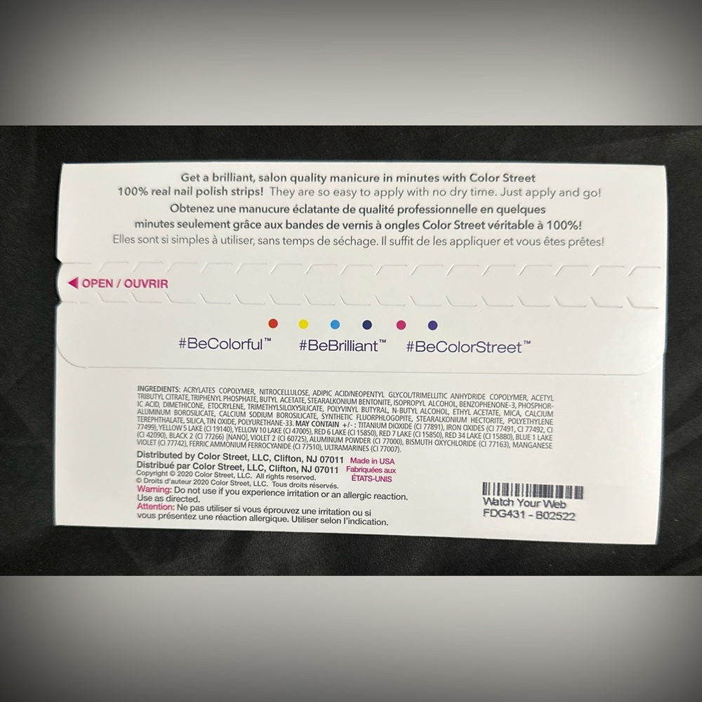 3/$25 COLORSTREET NAIL POLISH STRIPS WATCH YOUR WEB-BRAND NEW SEALED IN PACKAGE - Picture 5 of 5